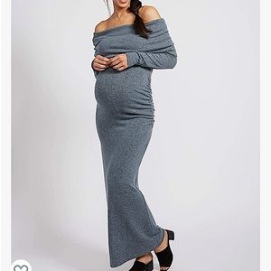 NEW with tags Motherhood Maternity stretch knit maxi dress, size M